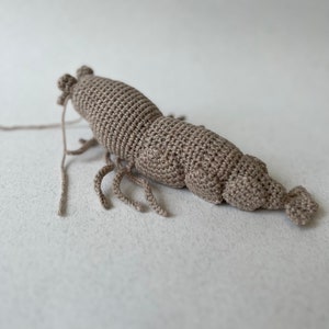 Crochet lifelike Shrimp, Prawn Pattern, PDF file in English language image 4