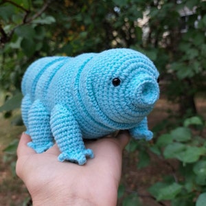 To Custom Order Tardigrade Crocheted Toy, Amigurumi Tardigrade Water Bear Plush image 6