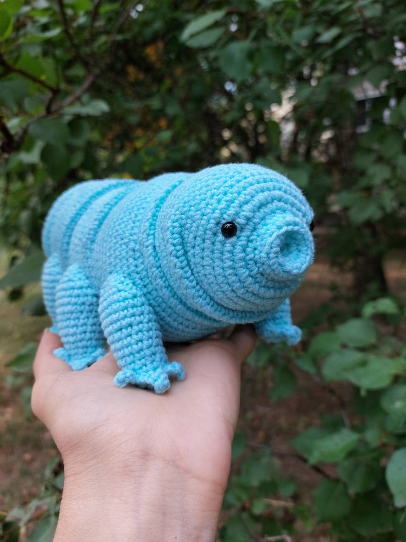 To Custom Order Tardigrade Crocheted Toy, Amigurumi Tardigrade Water Bear Plush image 6