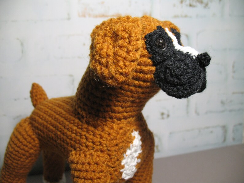 Boxer Dog Crochet Pattern PDF file in English Etsy