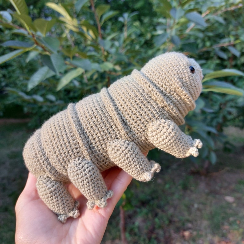 Tardigrade or Water Bear Amigurumi Crochet Pattern, PDF file in English language image 6