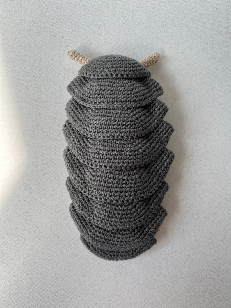 Roly Poly Pill Bug Crochet Pattern, PDF File in English Language image 9