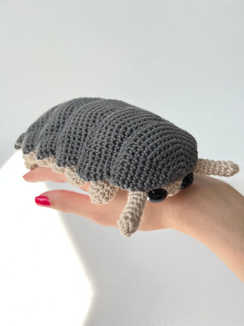 Roly Poly Pill Bug Crochet Pattern, PDF File in English Language image 4