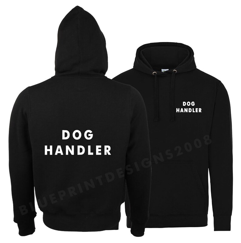 Dog Handler Trainer Hoodie Hooded Sweatshirt Dog Trainer / Etsy