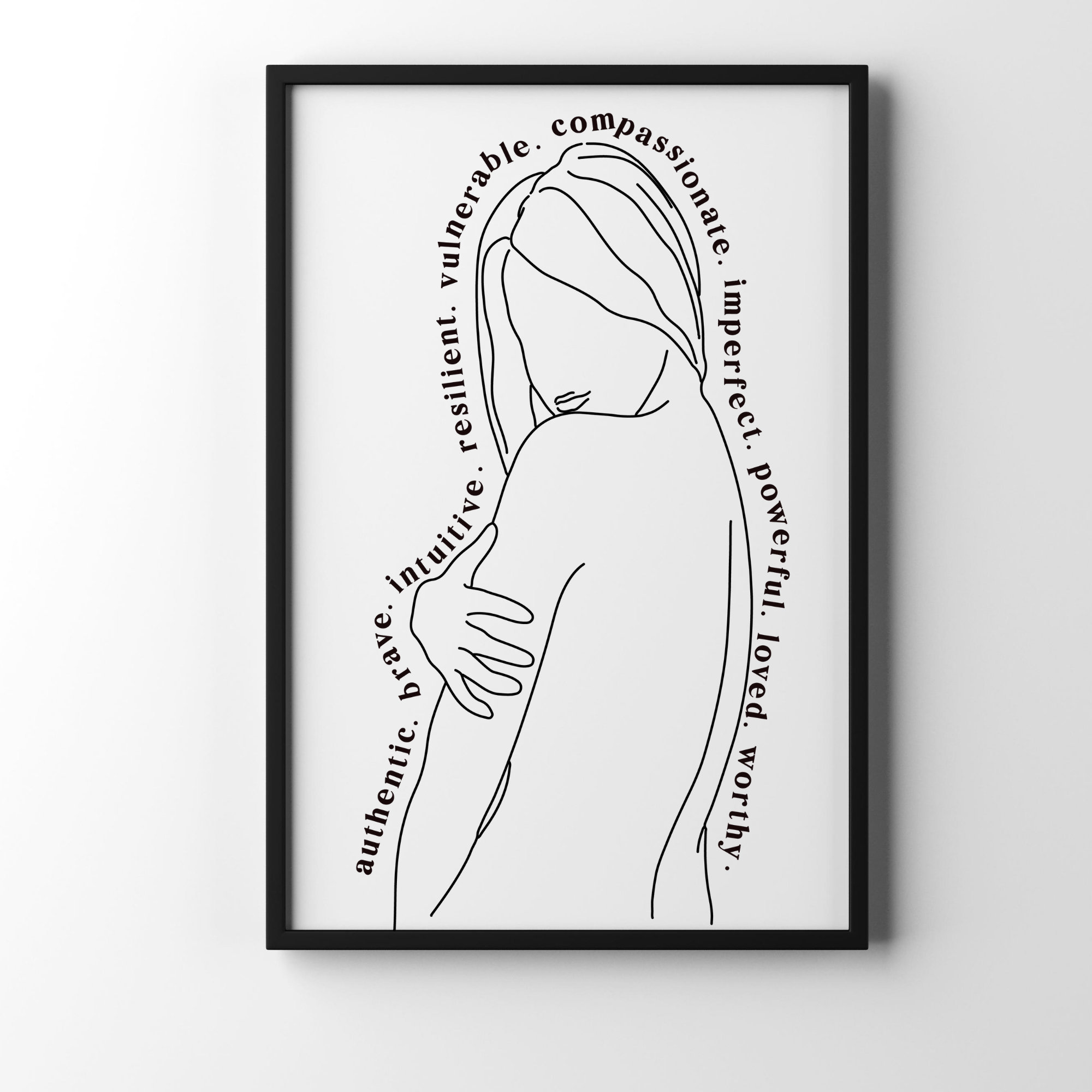 Self R Love Line Self Love Art Body Positivity, Line Art Woman, Line Drawing Woman, Self ...