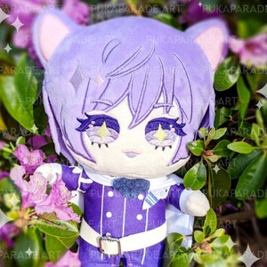 purple wolf plush