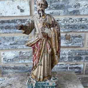 18th Century Santos Figure of the Apostle Paul