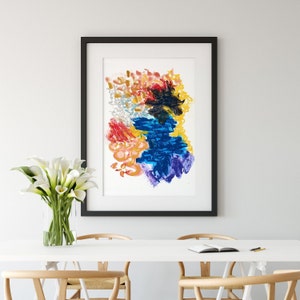 Cold Front, Museum Quality Fine Art Print, Bold Winter Landscape Giclée, Abstract Watercolor, Nature Inspired Pond, Wintertime Scene