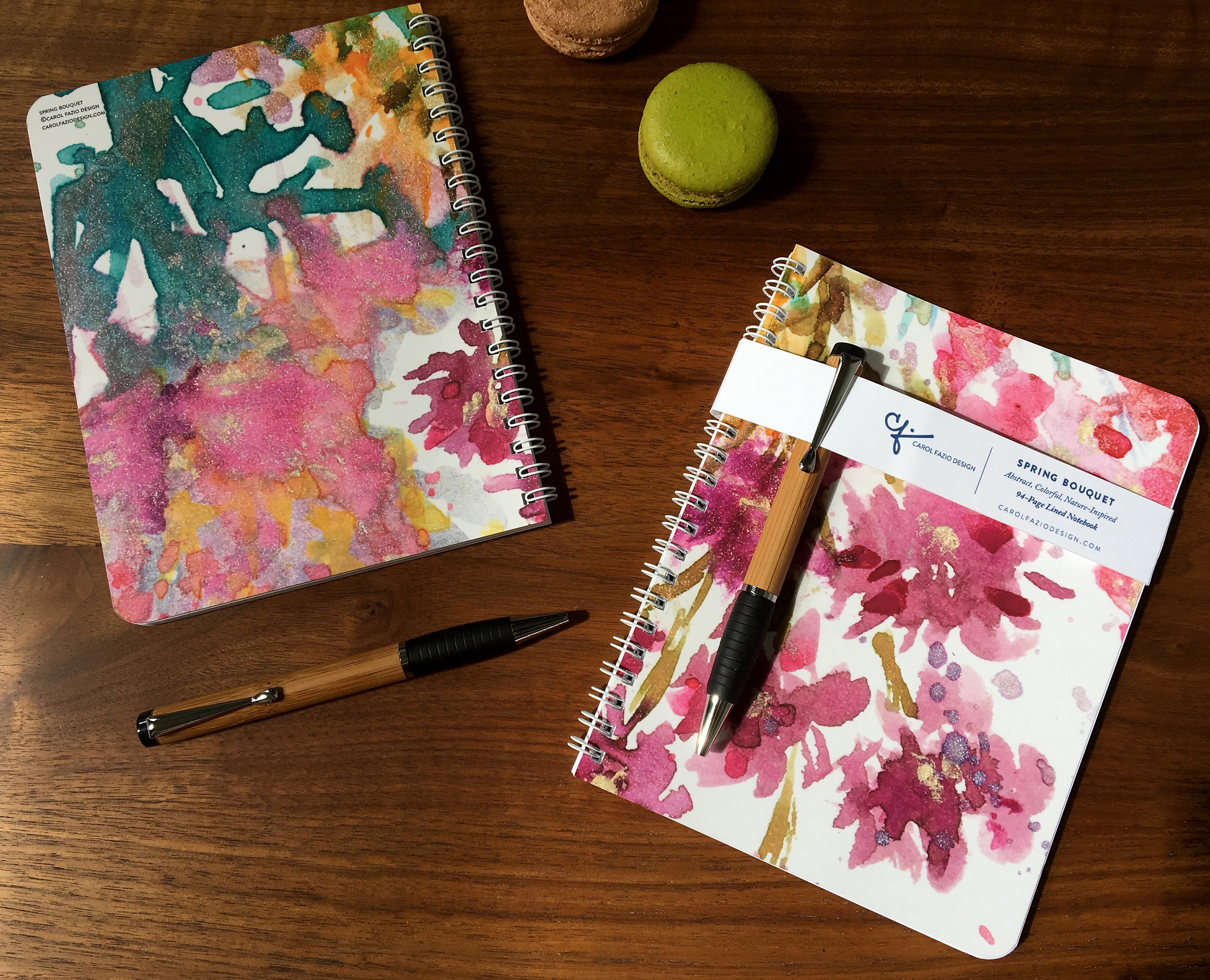 5x7 Stationery Gifts Journal and Pom Pen Set Floral