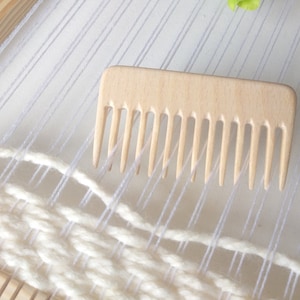Wooden weaving comb, Tapestry beater for loom, Packing fork, Woven beating tools