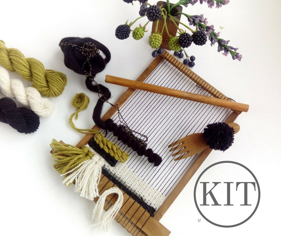 Beginners Weaving Loom Kit with Yarn To Make Woven Wall Etsy