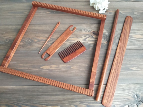 Wooden Looming SetTapestry Loom Kit Weaving Loom Kit Small With Stand