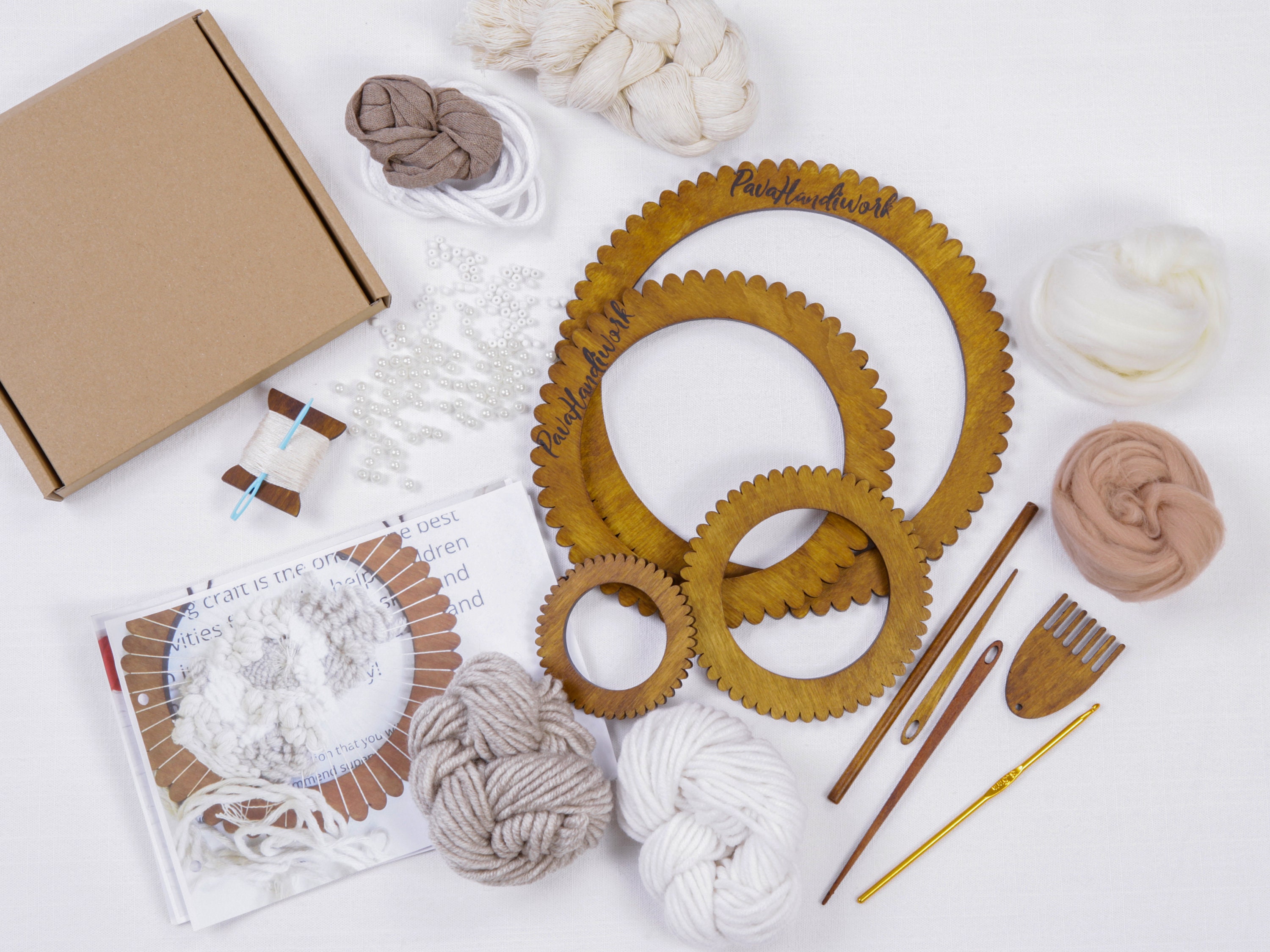 Weaving craft kit for adults Beginners weaving loom and yarn Etsy