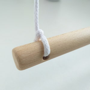 5/8&quot; Wooden dowels with two holes, Round dowel rod for quilt wall hanging, tapestry, banner, embroidery, Various size
