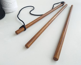 7"- 24" Macrame Dowel Set of 3, Wooden Dowel  Rods, Macrame Sticks, Tapestry Hanging Rod for Wall Hanging