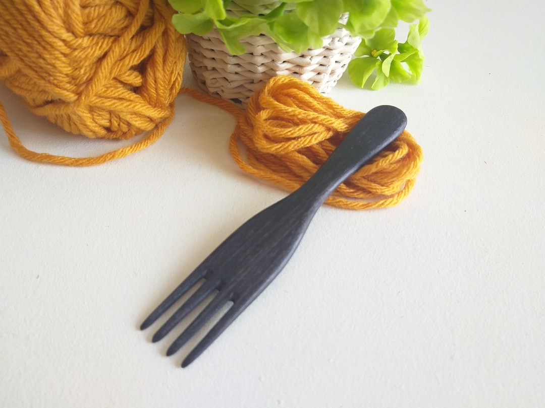 Small Weaving Fork, Wooden Tapestry Comb Beater, Weavers Tools Handmade