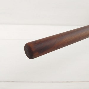 26&quot; wooden dowel rod for tapestry, weaving wall hanging, macrame wood pole in walnut finish
