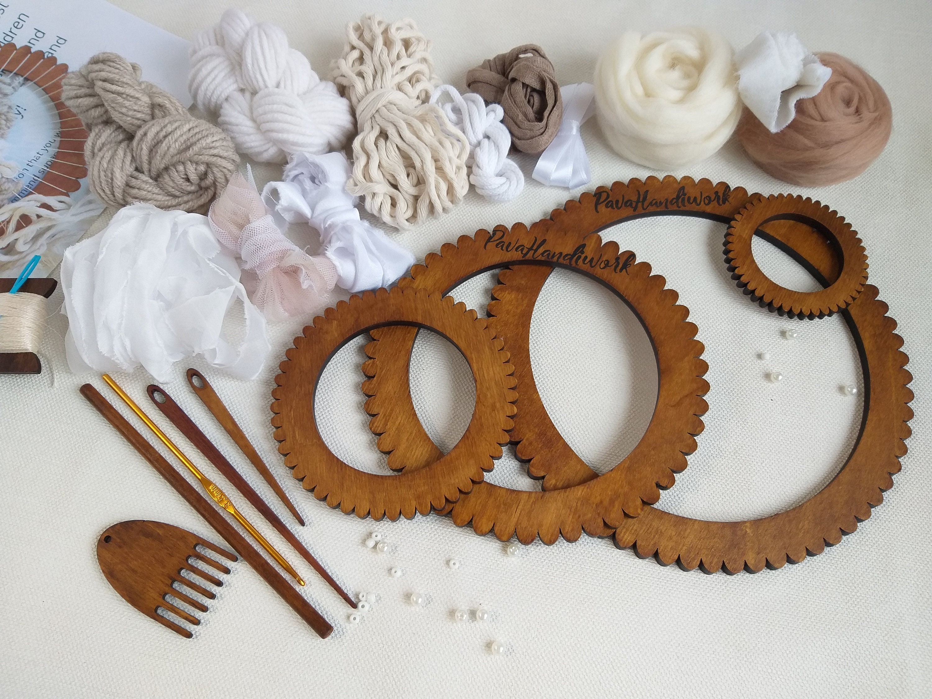 Weaving craft kit for adults Beginners weaving loom and yarn Etsy