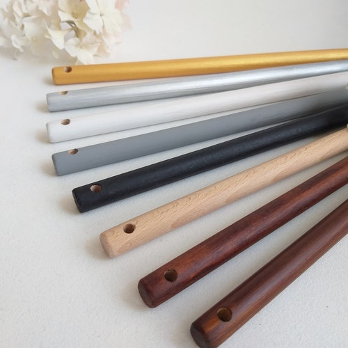 Wooden Dowels With Two Holes Round Dowel Rod for Quilt Wall Etsy