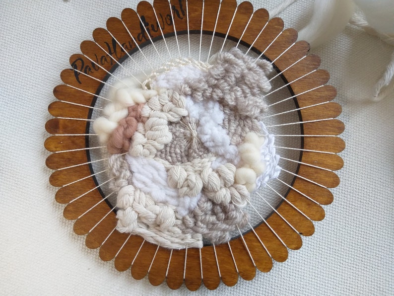 Weaving craf kit for adults Beginners weaving loom kit Round Etsy