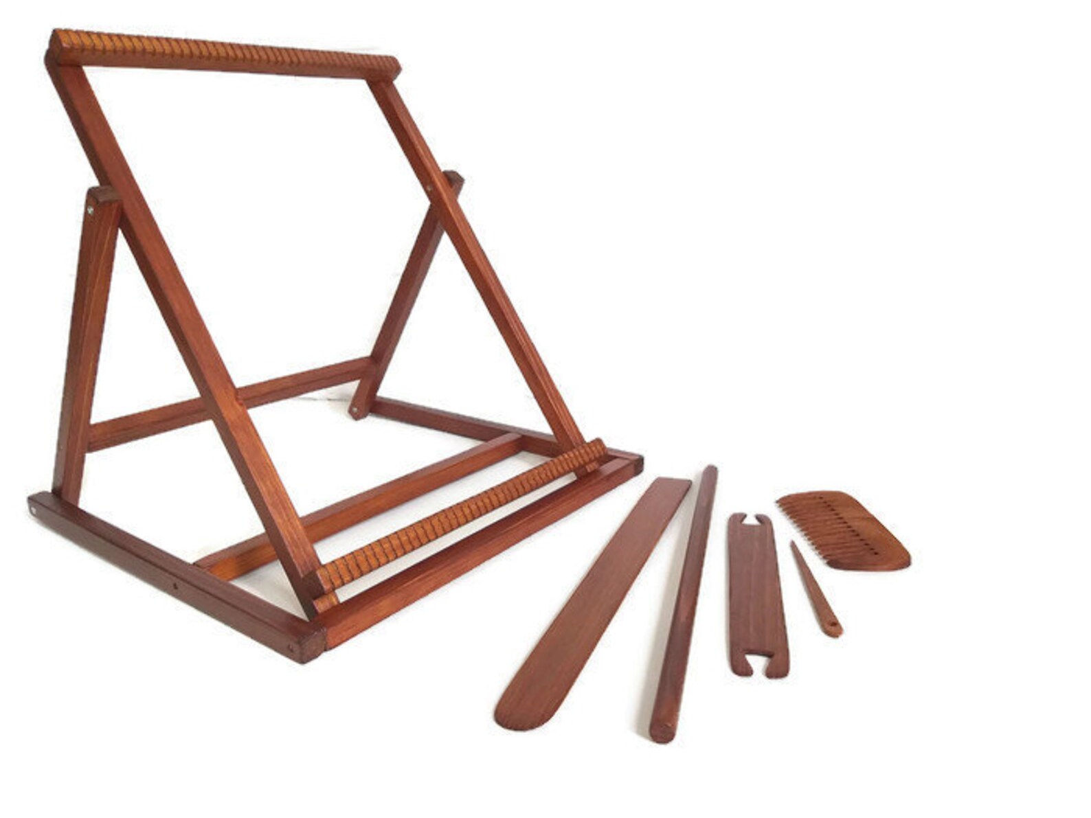 Beginners Weaving Loom Kit Wooden Tapestry Loom With Tools Etsy