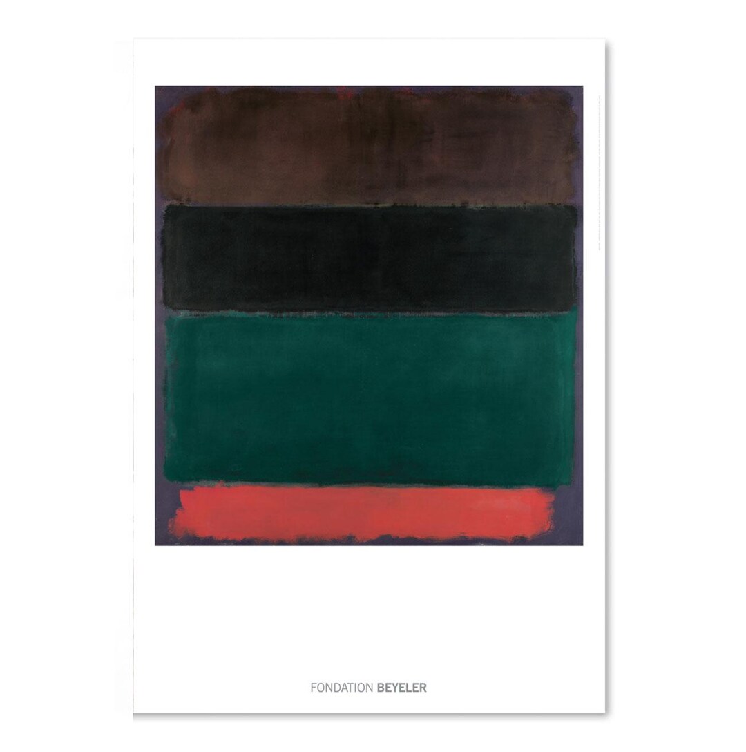 Mark Rothko Untitled Red Brown, Black, Green, Red Poster - Etsy