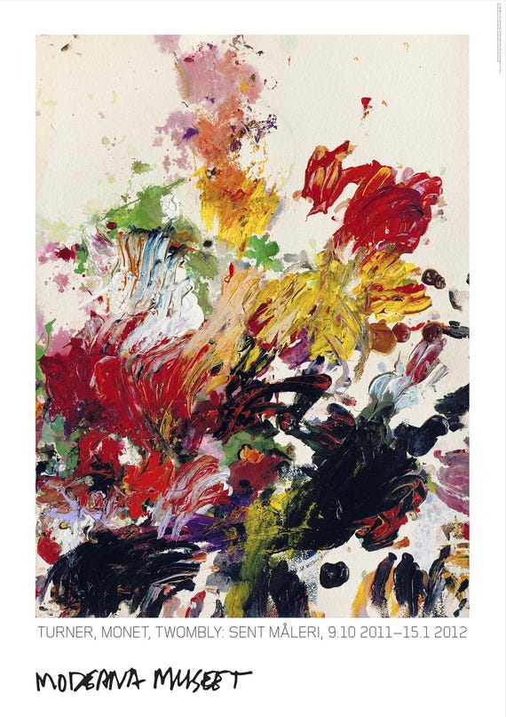 アートポスター サイ・トゥオンブリー エキシビジョンポスター 世界屈指のアートギャラリーより。Cy Twombly サイトゥオン