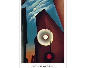 IA O'KEEFFE ポスター Original Georgia O'keeffe Exhibition Poster - New York Street With