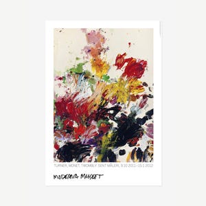 日本未入荷  Cy Twombly「 Untitled, 1971」希少ポスター 額装込み Cy Twombly, Untitled (Blooming)日本未入荷ポスター