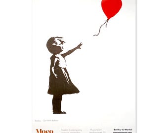 Banksy Girl With Balloon Poster Moco Museum