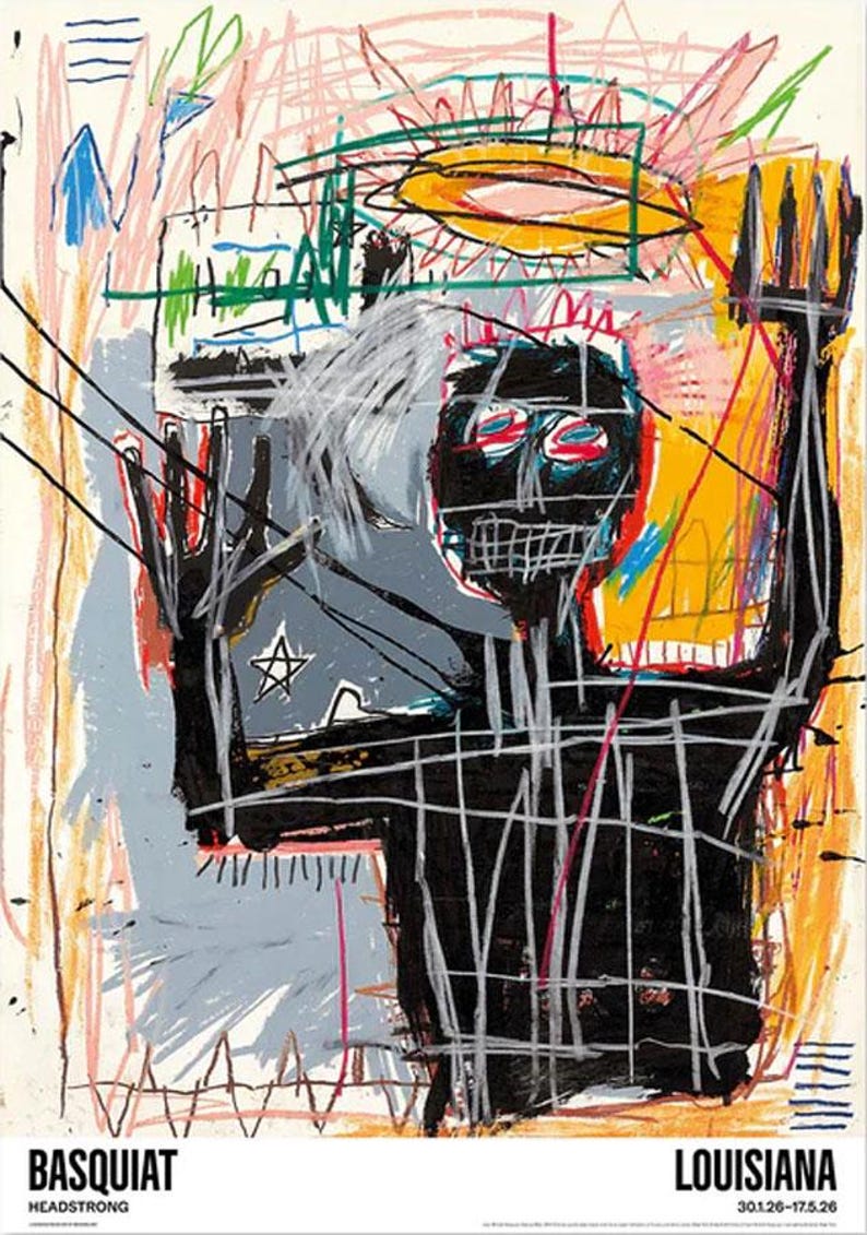 Jean-michel Basquiat Furious Man Poster - Etsy