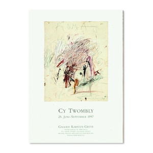 Cy Twombly Poster Exhibition