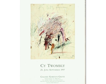 CY TWOMBLY - 'paintings 1952-1976' - Hand Signed Original