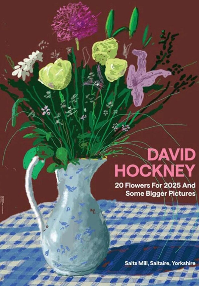 David Hockney Jug With Flowers Poster - Etsy