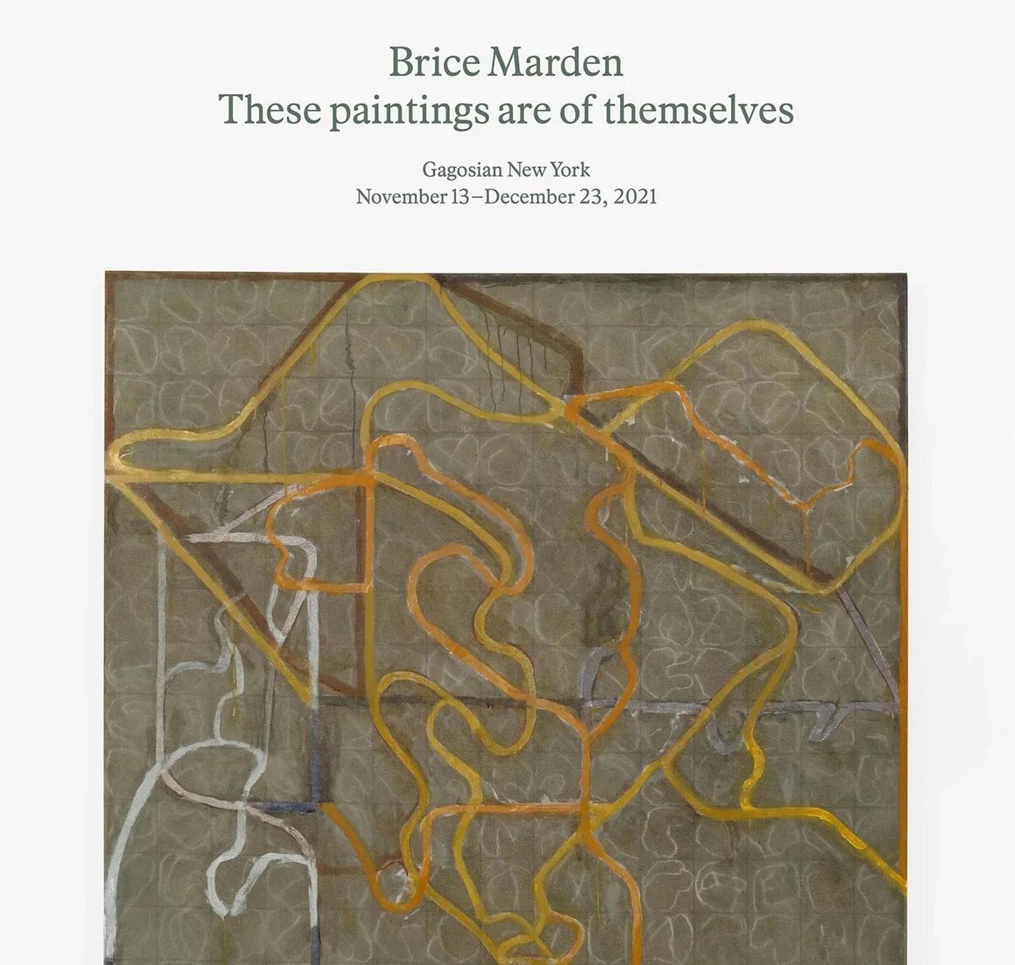 Brice Marden These Paintings Are of Themselves Poster - Etsy Israel