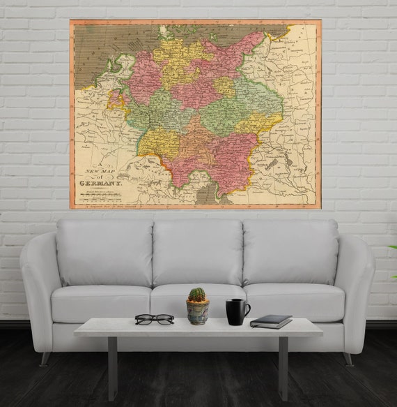 Printable Old Map of Germany Print Atlas 1812 Old Germany Map | Etsy