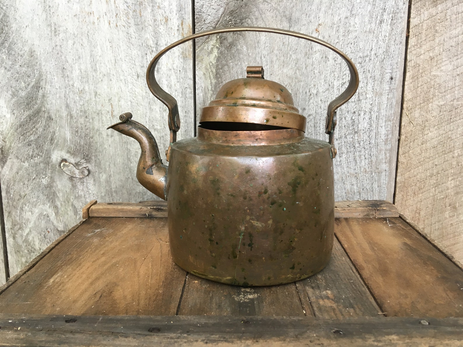 Antique Swedish Copper Tea Kettle by Olof Olsson Warberg Etsy