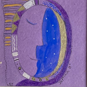 Gioiello iniziale "O" originale, tecnica mista