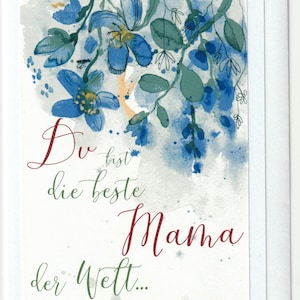 Tu es la meilleure maman du monde ! Carte pliante, C6
