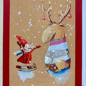 HEILIGABEND, Klappkarte, Weihnachtskarte, C6, Geschenk