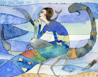 Signo zodiacal ESCORPIÓN -MUJER, imagen, impresión artística