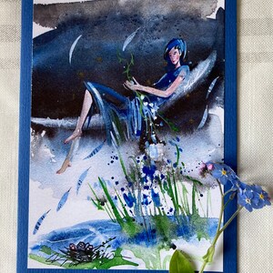 ELFO DE PRIMAVERA, tarjeta de arte, C6, elfos