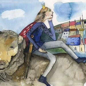 Sternzeichen LÖWE (MANN), Kunstkarte, C6, Sternbild