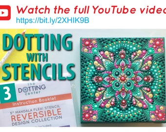 Dotting Pattern 2 - Radiant Mandala Dotting Pattern - PDF Digital Download