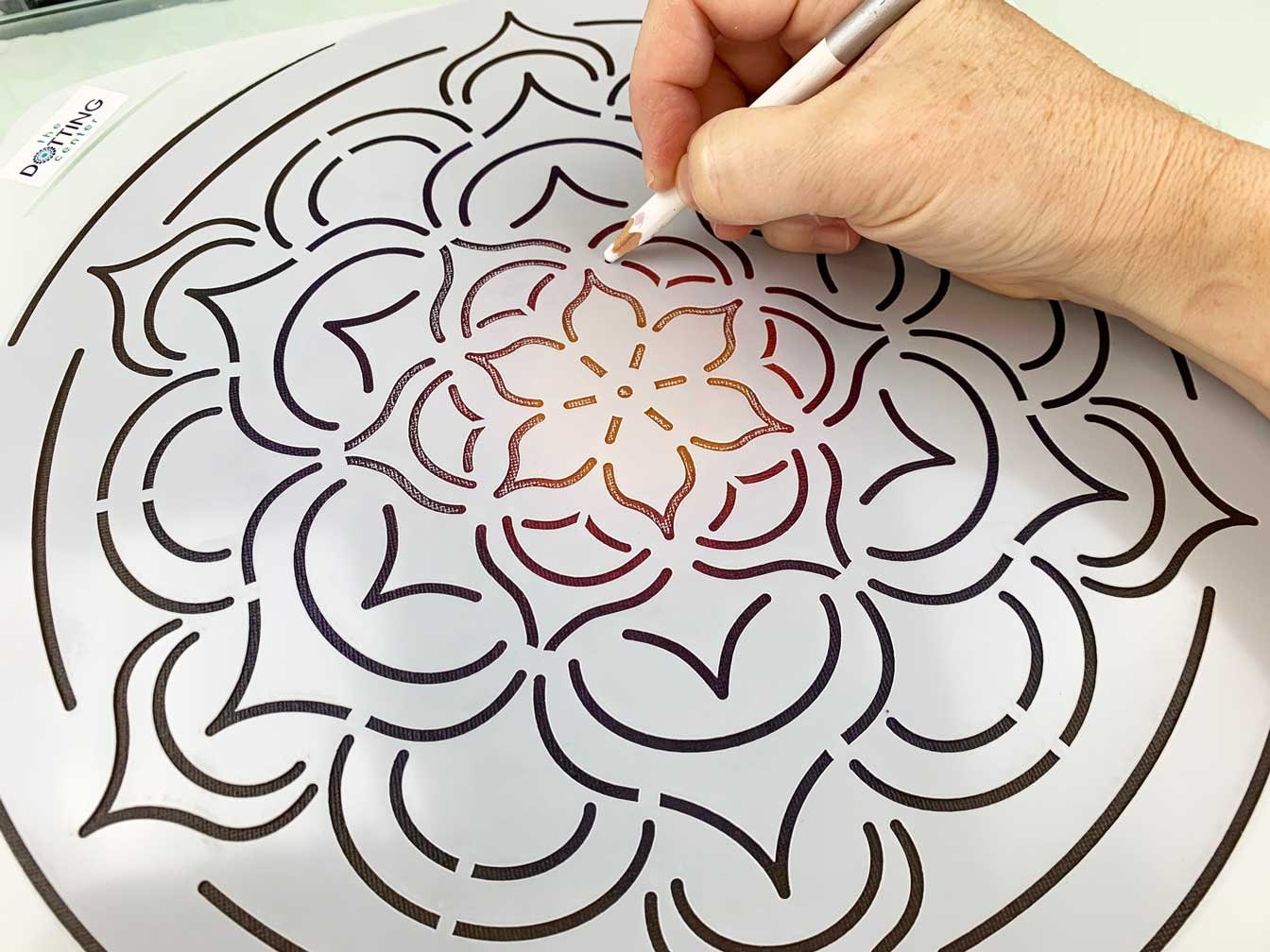 5 Pieces Mandala Dot Painting Tool Stencils Template Set, 8/12/16