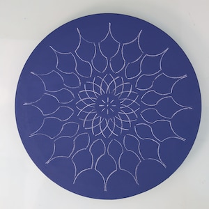12&quot; Mandala 1 Reversible Dot Mandala Stencil - Large Flower Stencil for dot mandala canvas