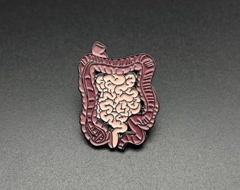 Intestines Pin - enamel pin - anatomy - medical