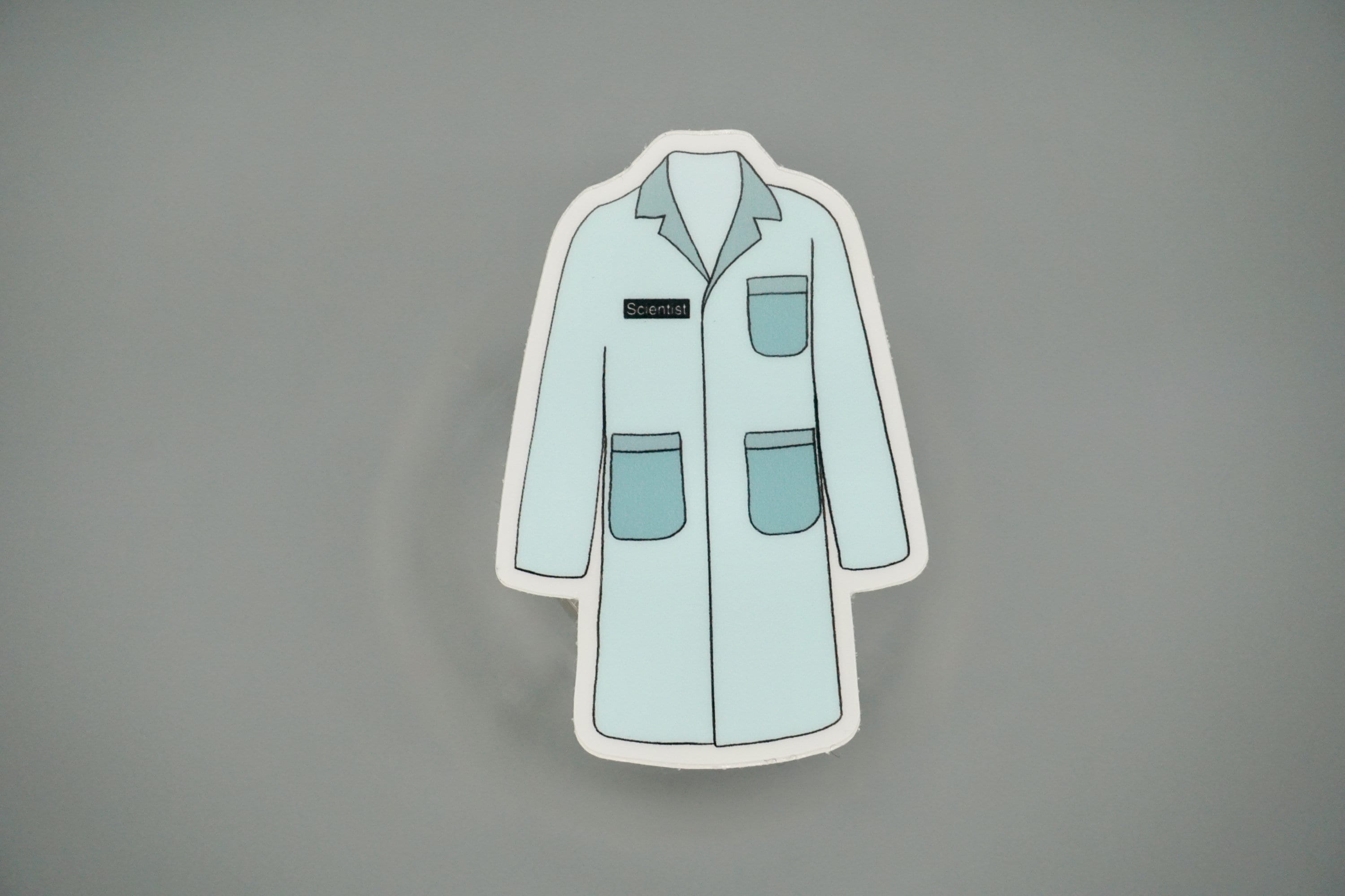 Scientist lab coat sticker medical sticker vinyl sticker Etsy