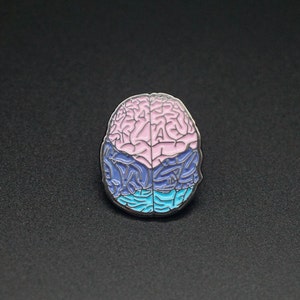 Brain Pin - enamel pin - anatomy - medical