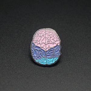 Brain Pin - enamel pin - anatomy - medical